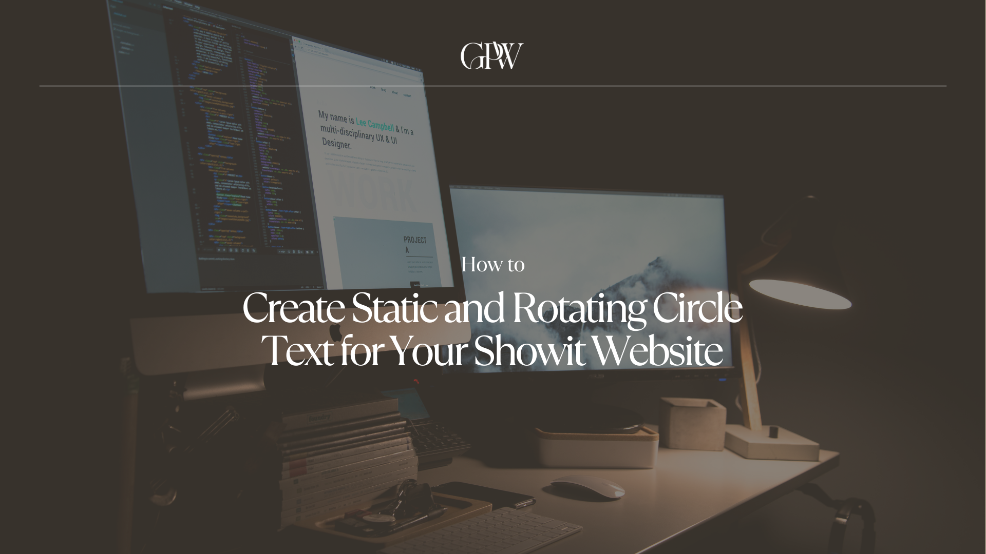 How to Create Static and Rotating Circle Text for Your Showit Website