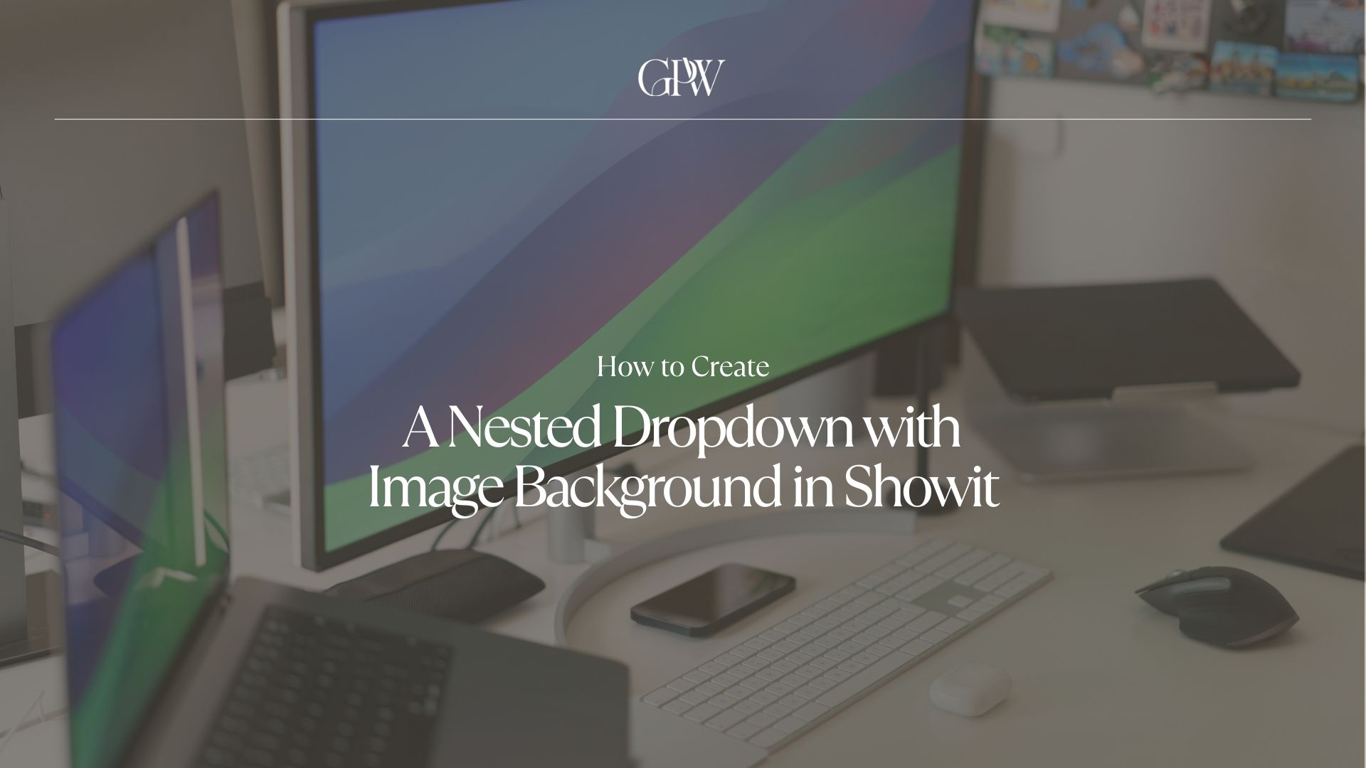How to Create a Nested Dropdown with Image Background in Showit