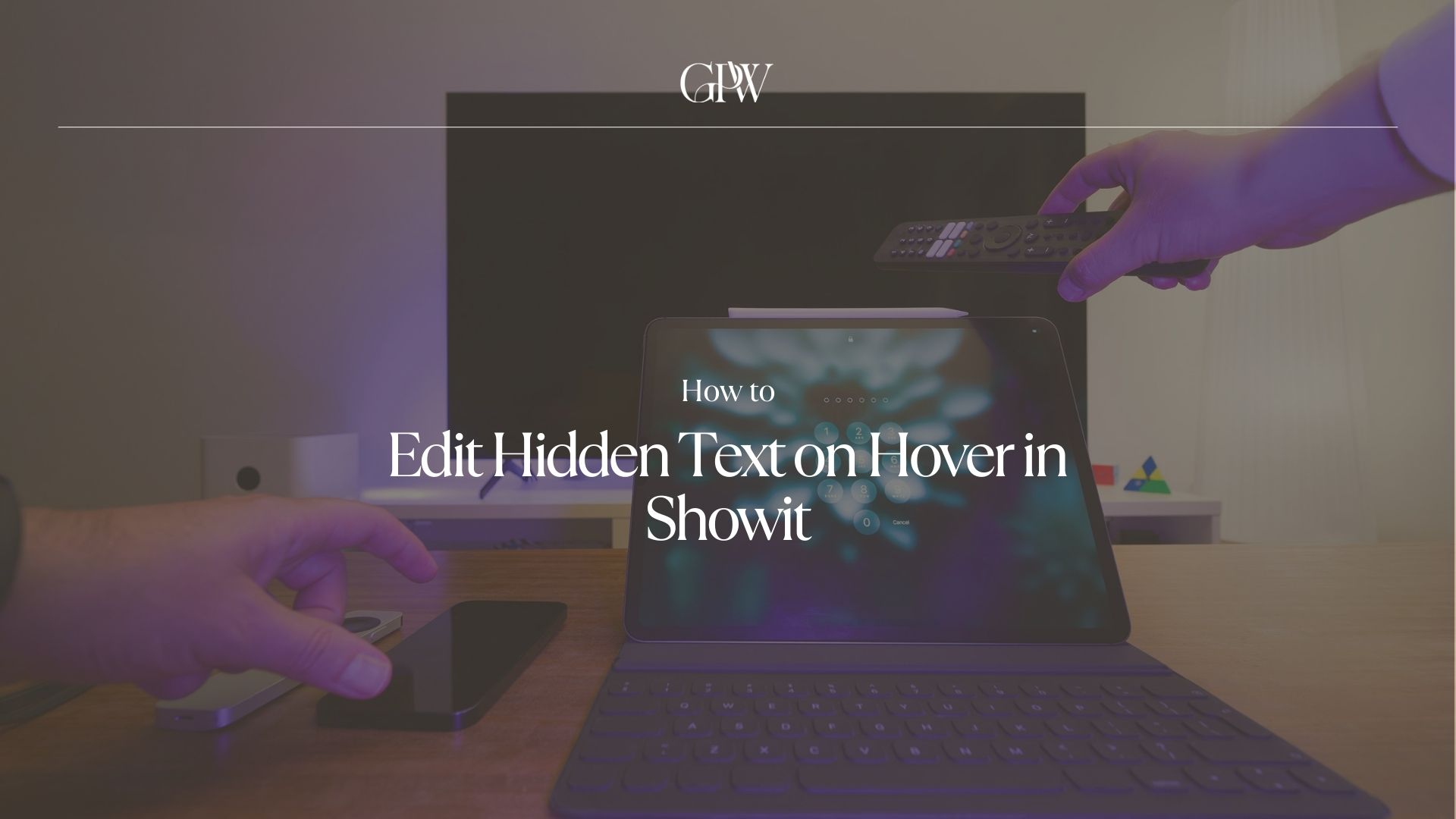 How to Edit Hidden Text on Hover in Showit