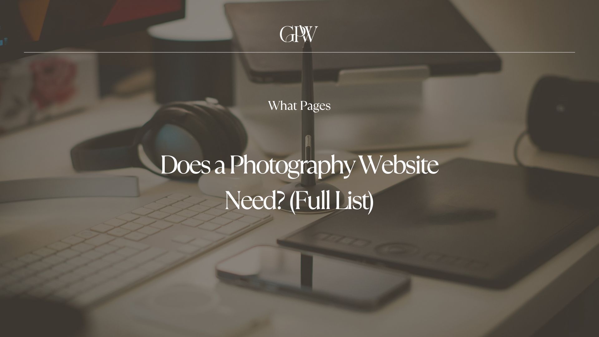 pages for photography website