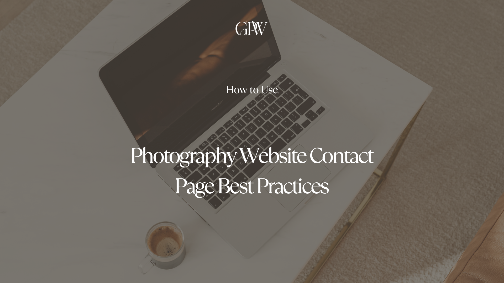 Photography Website Contact Page